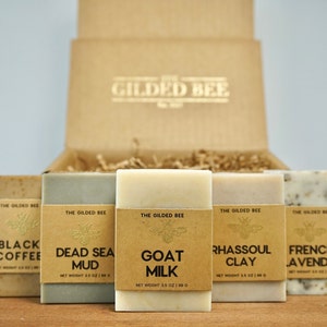 Soap Box | Soap Gift Set for Men/Women | Gift Set for Him | Gift Box for Her | Natural Bar Soap Gift Set | Holiday Birthday Gift Set for Him