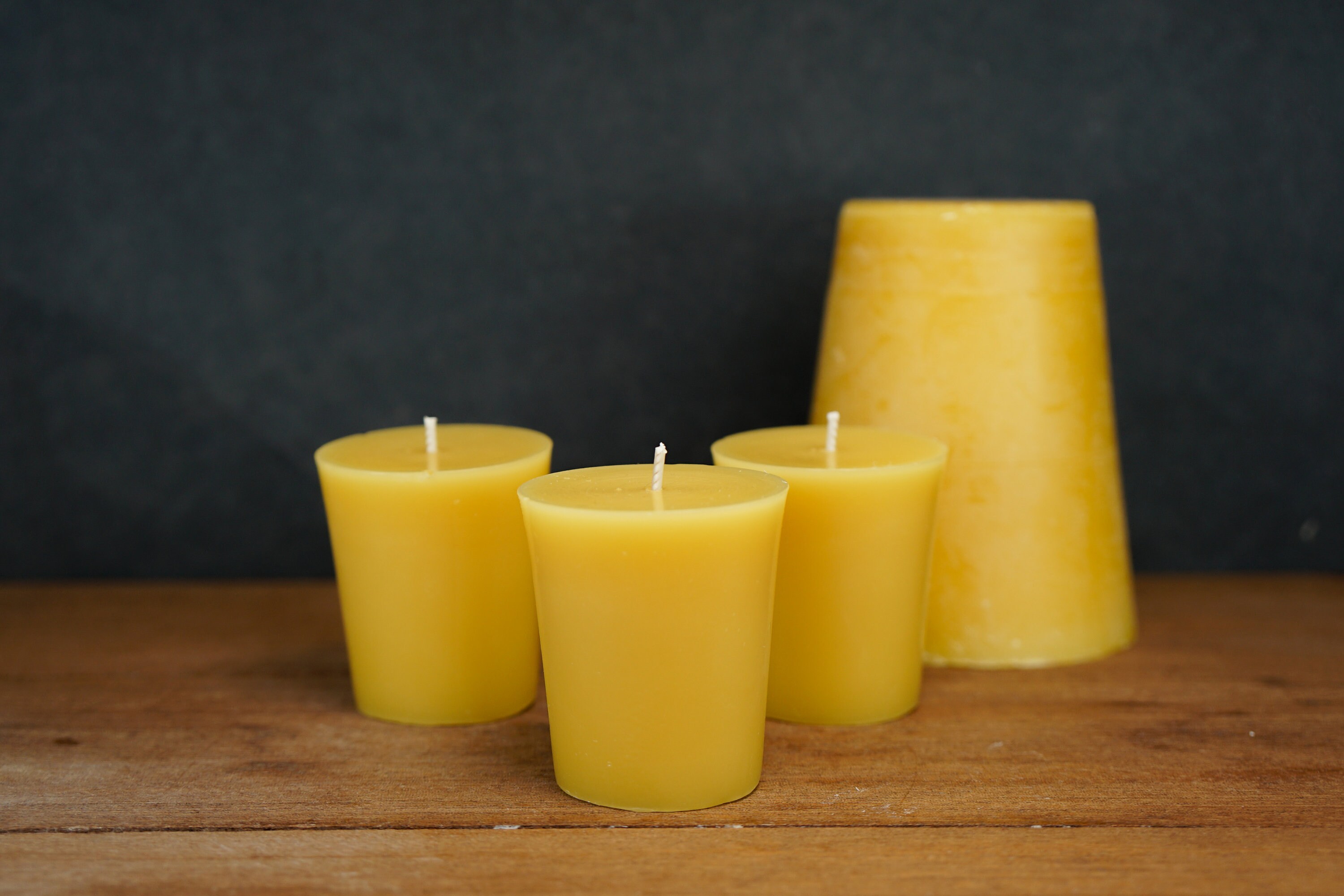 100% Pure Beeswax Votives Organic Beeswax Votive Candles - Etsy