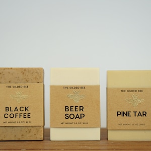 Men&#39;s Soap Trio | Gift for Him | Soap for Men | Father&#39;s Day Gift Set | Gift set for Husband/Boyfriend | Gift Set for Him | Exfoliating Soap