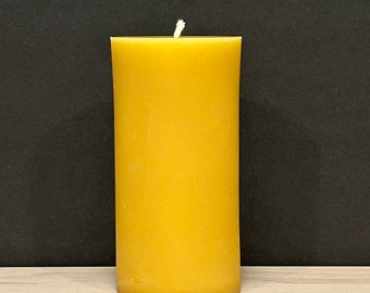 100 Hour Beeswax Pillar Candle | Unscented Beeswax Pillar Candle Gift Set | Pillar Candle Set | Candle Set | Christmas Gift Set for Mom Her