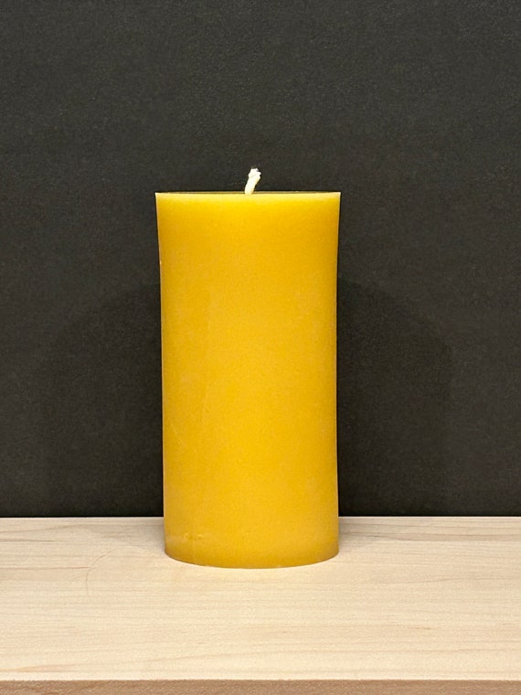 Candele In Cera D'Api Naturali, Coniche, 20,3 Cm, 4 Pezzi, Bianche, Senza Profumo, Antigoccia, 5 Ore Combustione