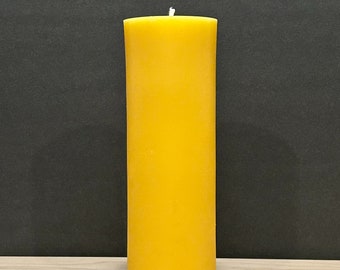 150 Hour 100% Beeswax Pillar Candle | Beeswax Pillar Candle Gift Set | Unscented Beeswax Pillar Candle | Emergency Beeswax Pillar Candle