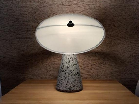 IKEA EON 1993 Terrazzo 90s Post Modern Vintage Table Lamp Ufo