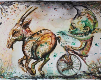 Behind the little Goat