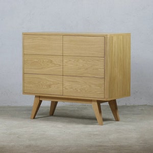 Kommode, Sideboard mit Schubladen, Eiche Schlafzimmer Kommode, Eingangsbereich Sideboard, Eiche Natur