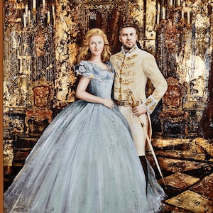 Retrato personalizado de foto de aniversario, regalos de aniversario para novio, retrato de pareja personalizado, pintura de retrato de foto