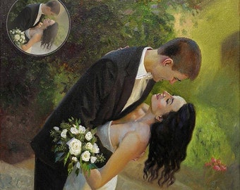 Custom portrait from photos,Couple portrait,Anniversary Gift,Family Portrait,Couple illustration,Wedding gift,oil painting portrait