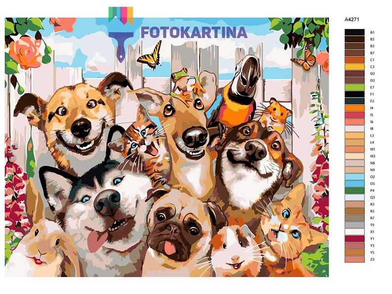 Paint by number kit adult animal Custom paint by number pet Etsy