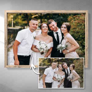 Wedding oil painting from photo, Custom wedding portrait from photo, Wedding oil painting on canvas, Personalized wedding painting