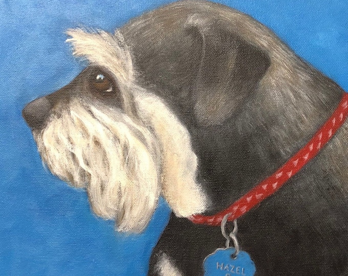 Custom Dog Portrait, Hand painted Custom Pet Portrait, Acrylic Pet portrait, Pet Lovers gift