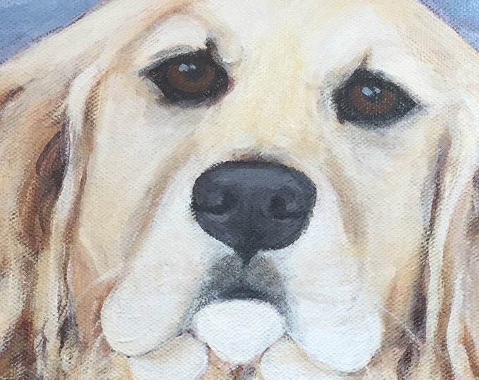 Custom dog portrait , Pet portrait, Pet lovers gift, Acrylic pet portrait