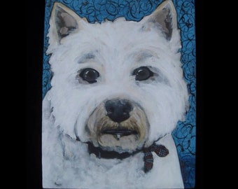 Dog portrait, West Highland White Terrier