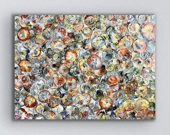 Original encaustic titled "Sea Life 2”/ Artist Nikki Bruchet