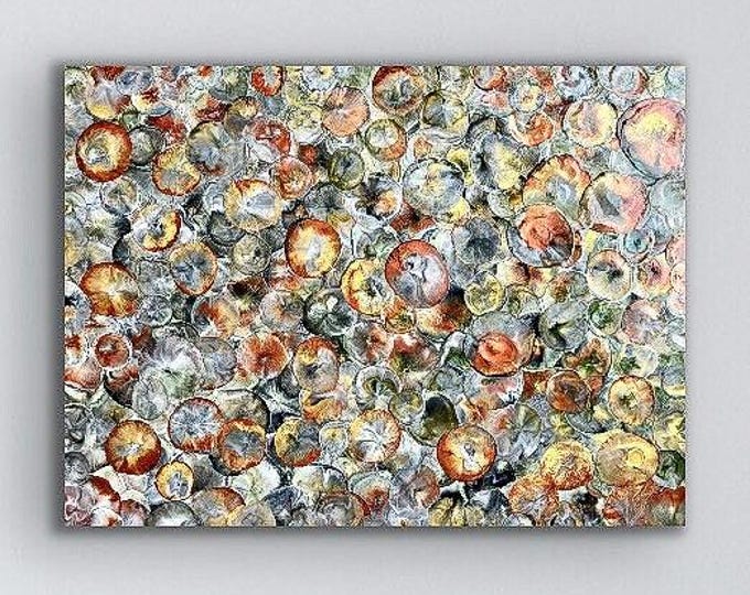 Original encaustic titled "Sea Life 2”/ Artist Nikki Bruchet