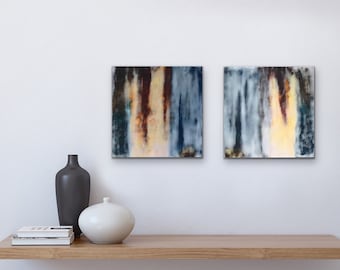 Original, Encaustic, Landscape,  titled "Sunshine Came Softly"   / Artist Nikki Bruchet