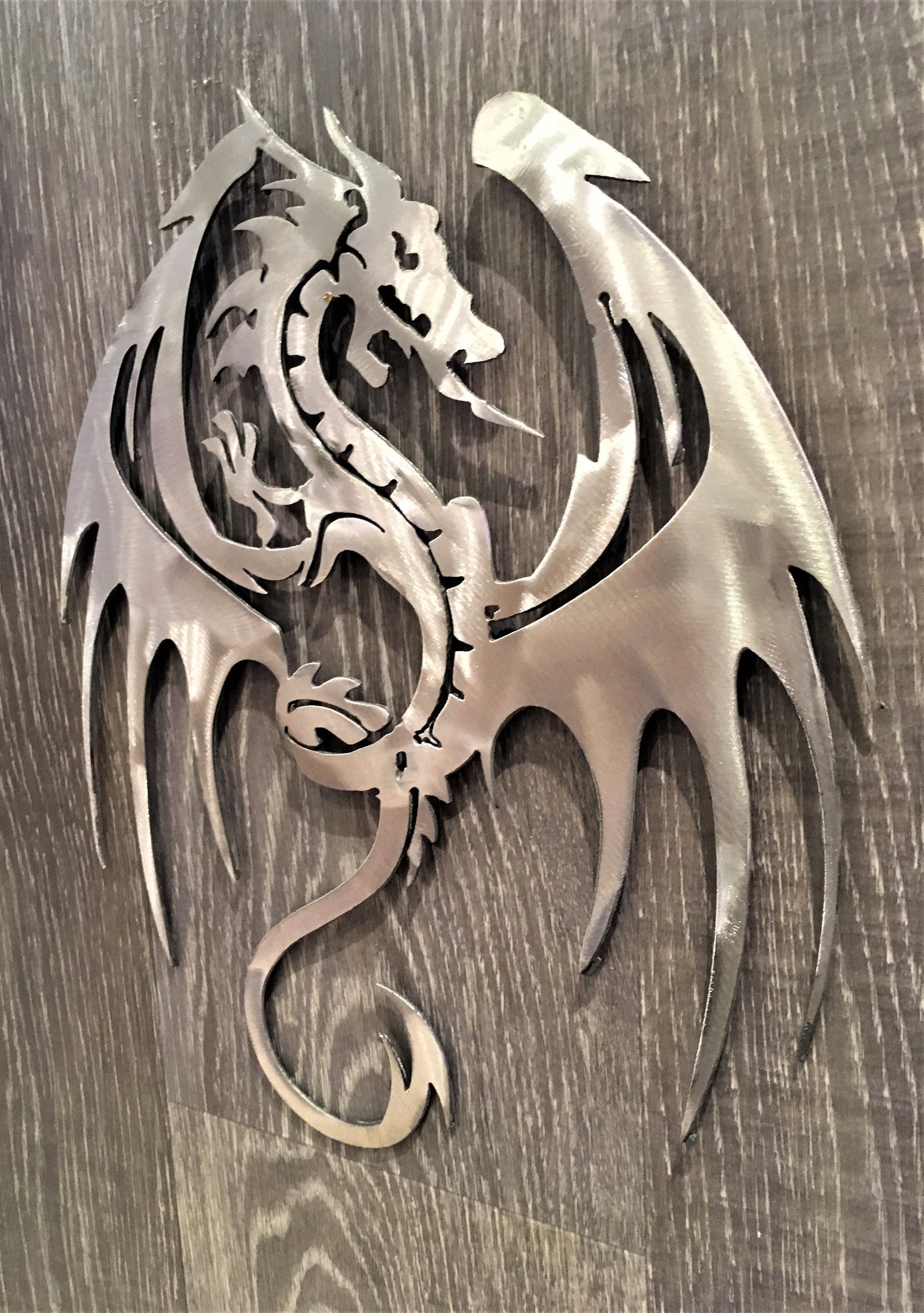Small Metal Wall Art Dragon /Metal Wall Decor/Home Etsy