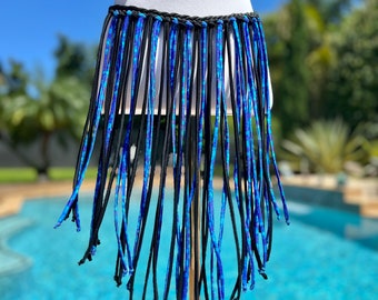Metallic Knit Feather Sash Belt – Boho Festival Scarf - Etsy