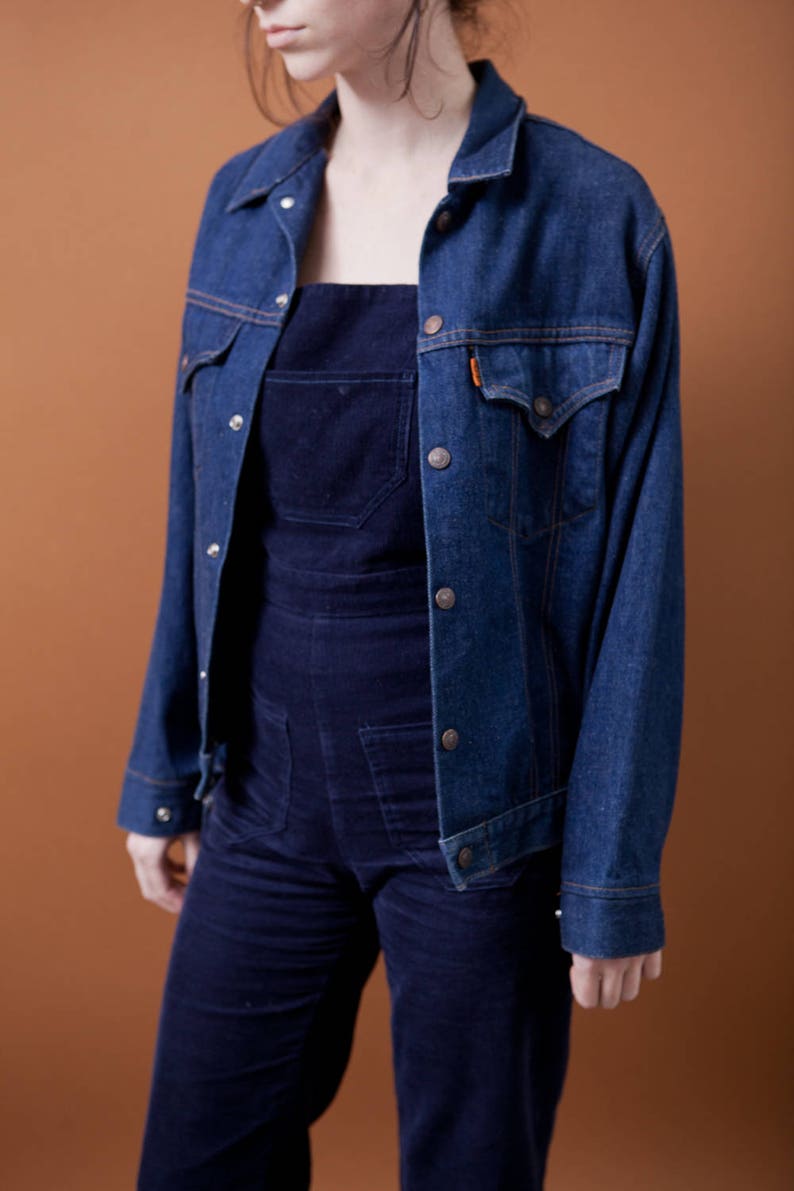 levi's navy denim jacket
