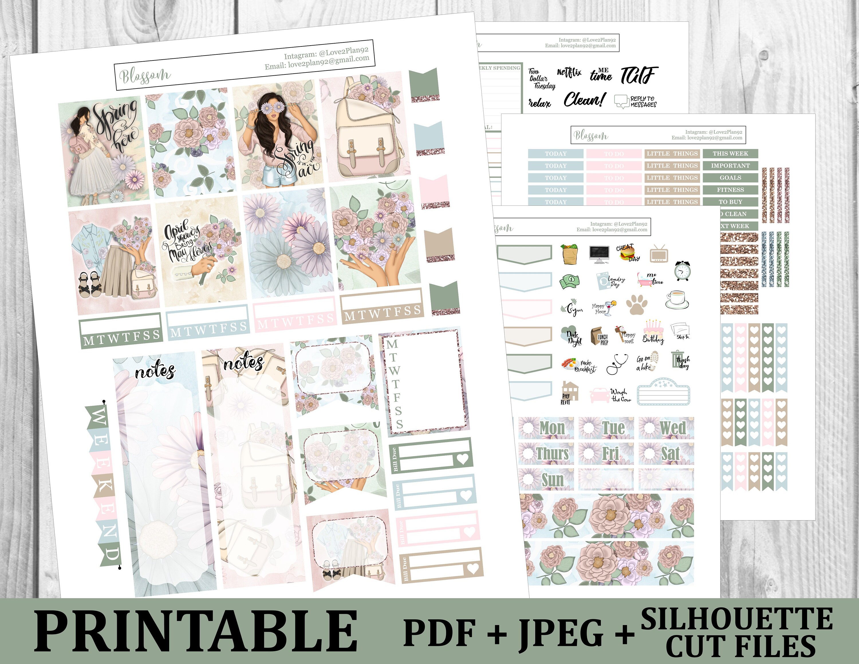 Recollections Happy Planner Baby Vertical Weekly Planner 1.5x1.9 full