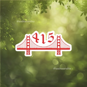 415 Bay Area Sticker