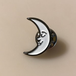 Lady in the Moon Enamel Pin