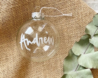 Personalised Christmas Baubles 6/8/10cm | Personalised Bauble | Christmas Glass Ornament | Personalised Christmas Ornament | Christmas Decor