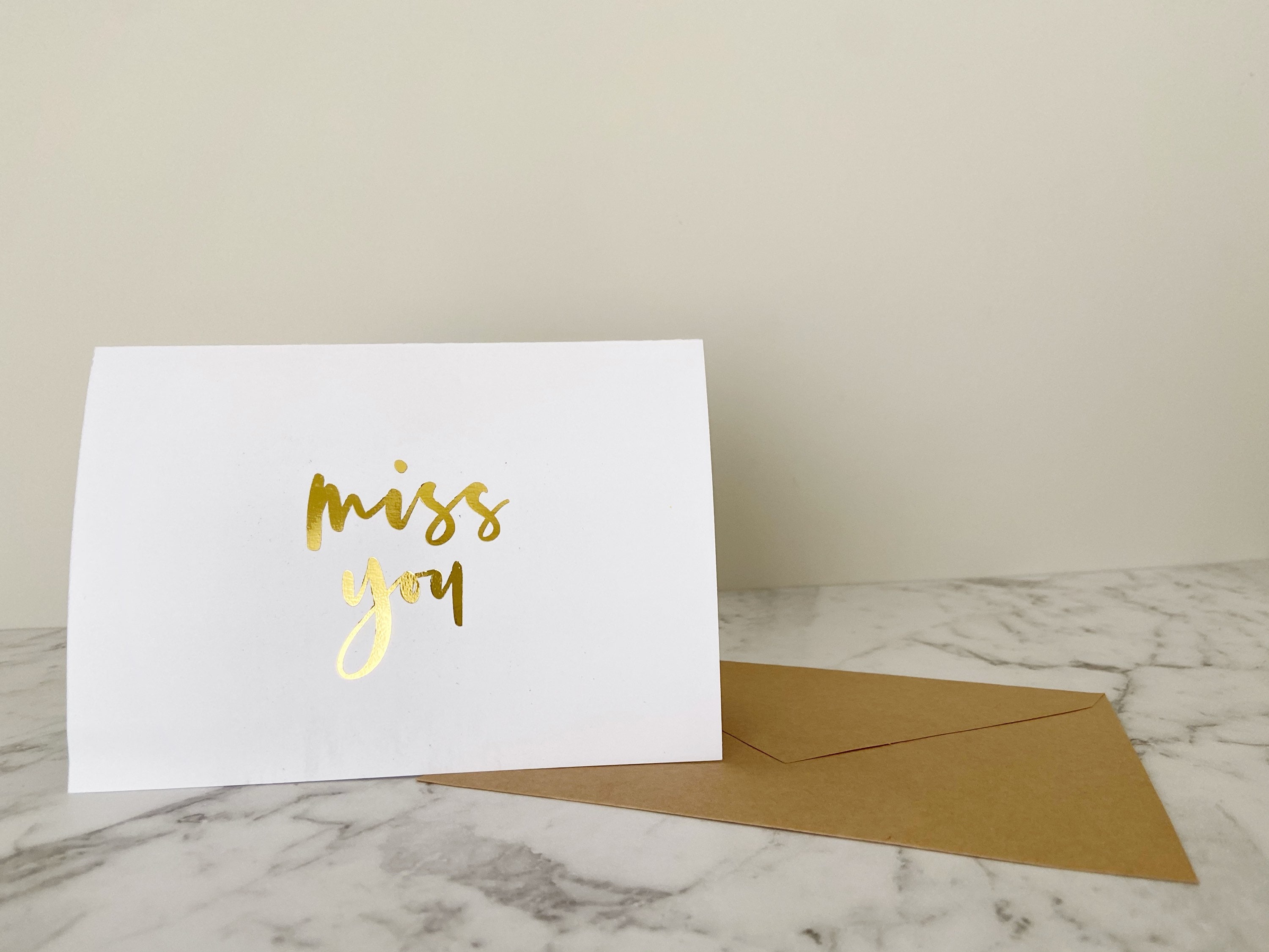 Foil Greeting Card Custom Foil Card Personalised Gold Foil Etsy