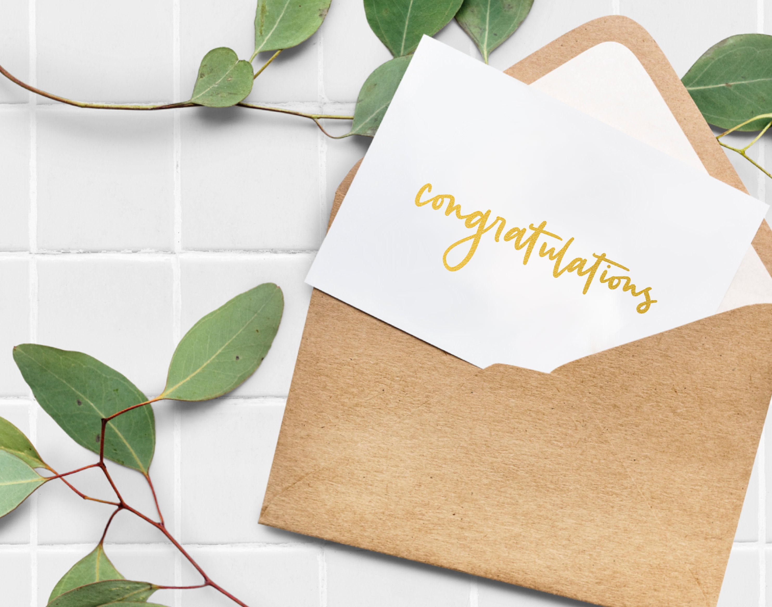 Foil Greeting Card Custom Foil Card Personalised Gold Foil Etsy