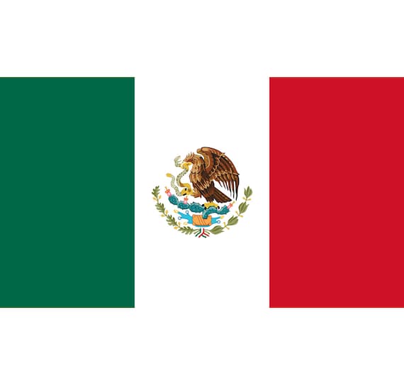Mexico Flag And Coat Of Arms Svg Png Mexican North America Etsy