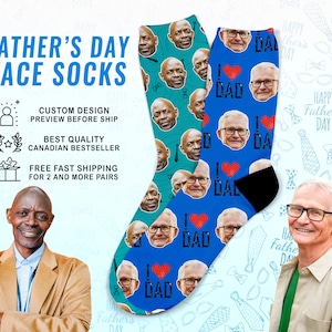 Personalized Father's Day Face Sock