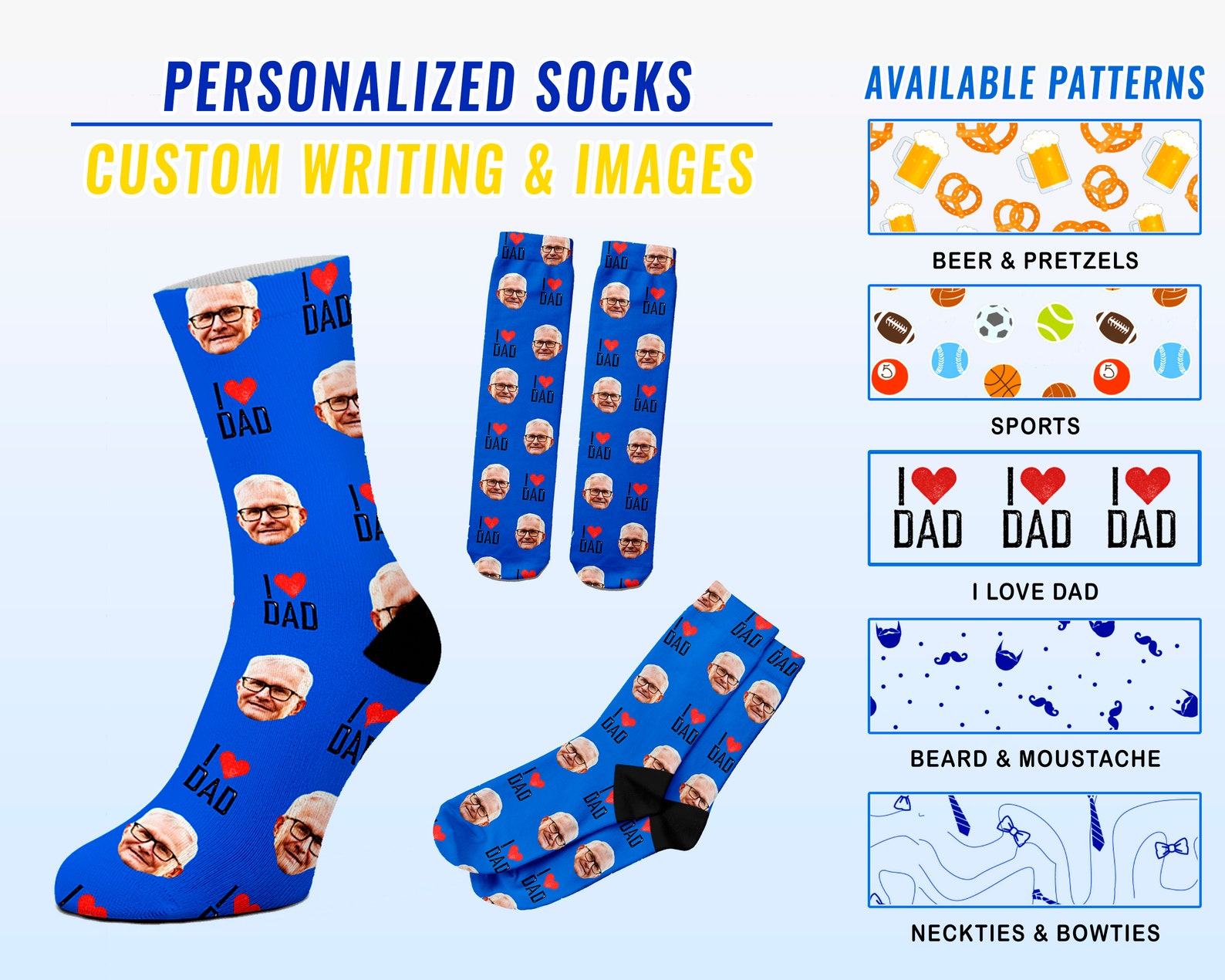 Personalized Father's Day Bundle Socks & Mug Etsy