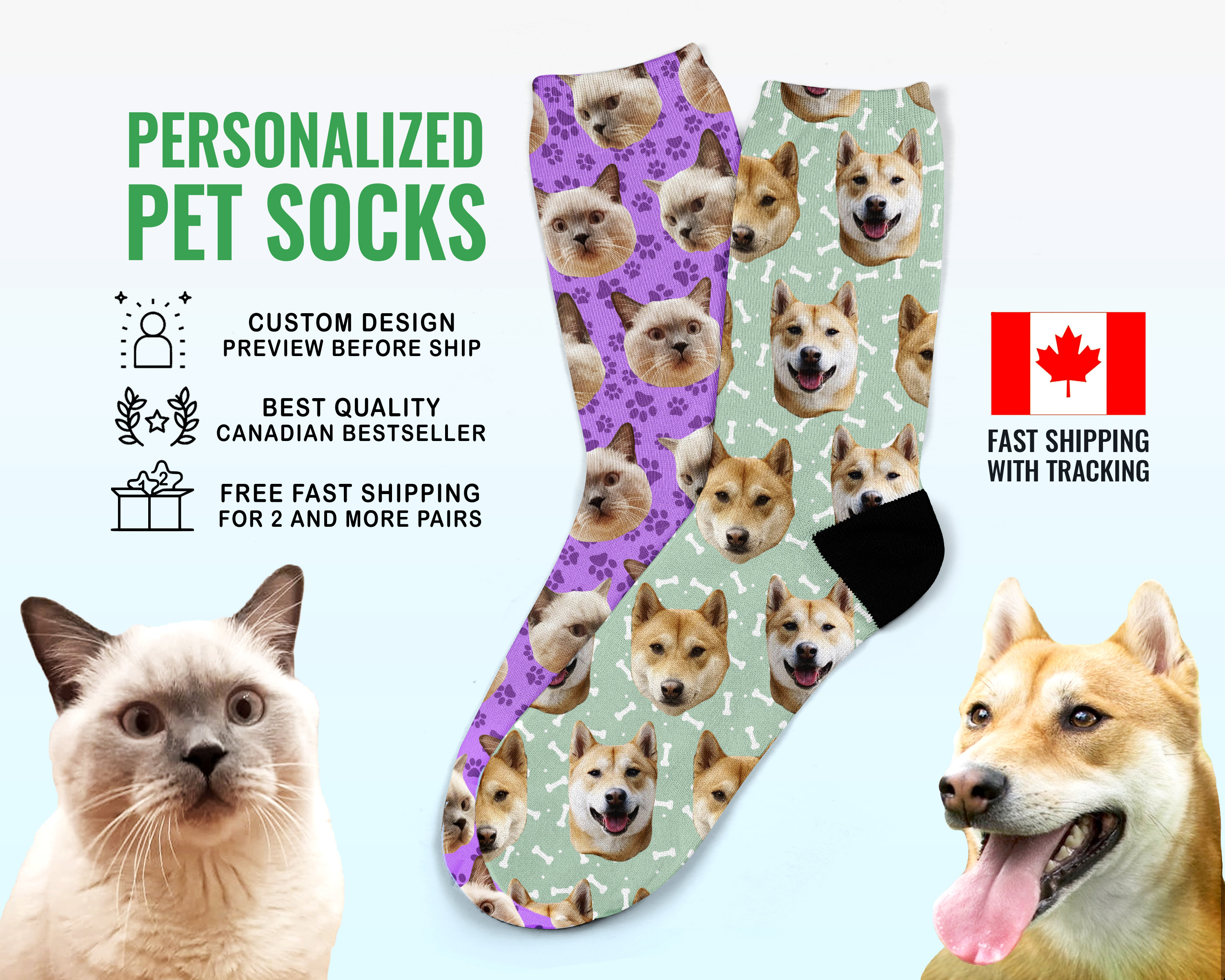 Personalized Pet Socks Etsy Canada