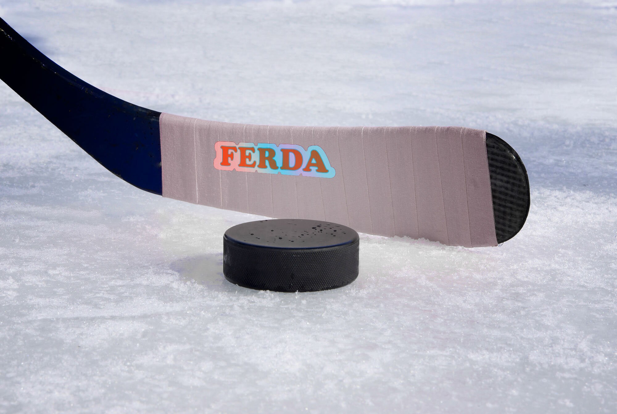 Ferda Sticker Holographic FERDA Text Sticker - Etsy