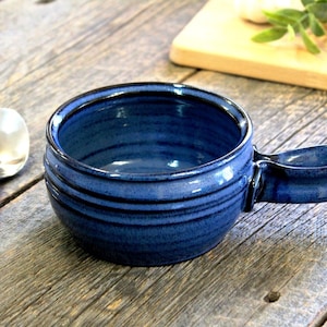 Soup bowl – Pottery French onion soup mug with handle, 650 ml soup bowl, Chowder mug, Soup mug, Ceramic, Stoneware, Handmade, Wheel thrown