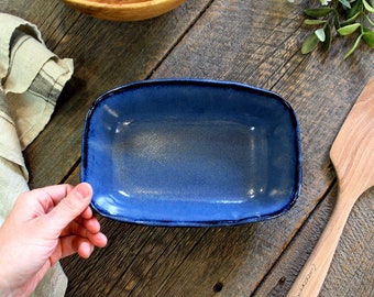 Loaf pan – Pottery 15x22 cm slab rolled loaf pan, Square deep dish, Casserole dish, Baking dish, Ceramic, Stoneware, Handmade, Slab rolled