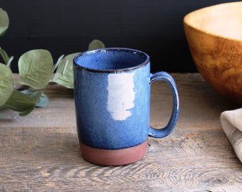 Coffee mug – Pottery medium straight coffee mug, 400 ml pottery mug, Latte mug, Modern mug, Ceramic, Stoneware, Handmade, Wheel thrown