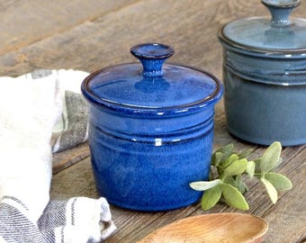 Small jar – Pottery small straight jar with lid, 600ml ceramic jar, Pottery crock, Canister set, Ceramic, Stoneware, Handmade, Wheel thrown