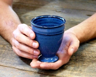 Goblet – Pottery goblet, 300 ml wine or coffee cup, Irish coffee, Water glass, Tumbler, Whiskey, Ceramic, Stoneware, Handmade, Wheel thrown
