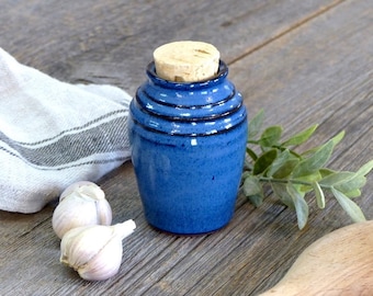 Spice jar – Pottery spice jar with cork, 150ml airtight ceramic jar with cork lid, Pottery crock, Ceramic, Stoneware, Handmade, Wheel thrown