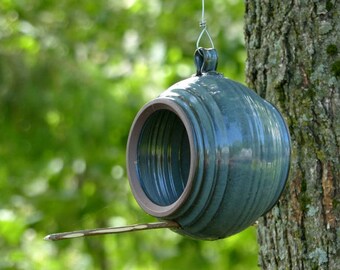 Ceramic Bird Feeder Etsy