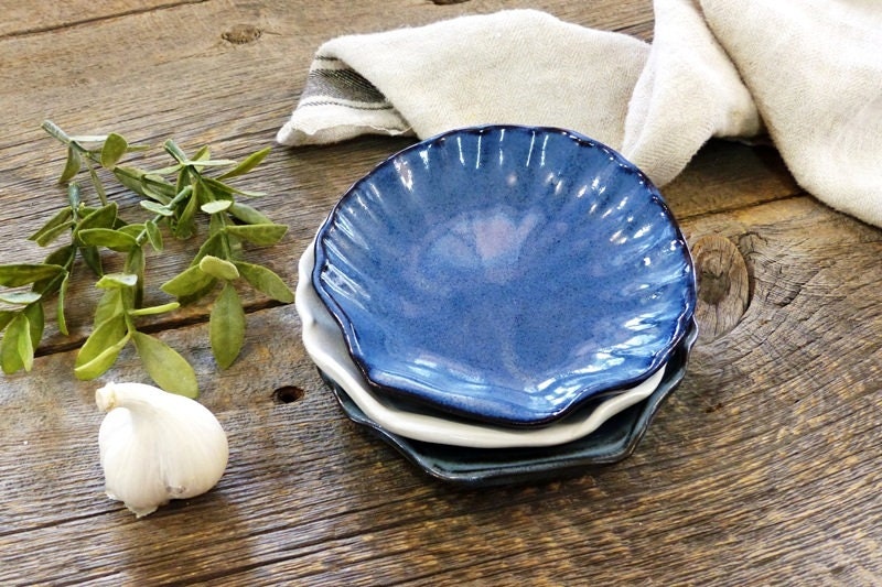 Shell Plate – Pottery Scallop Shell Plate, 14,5 Cm Plate, Ring Dish ...