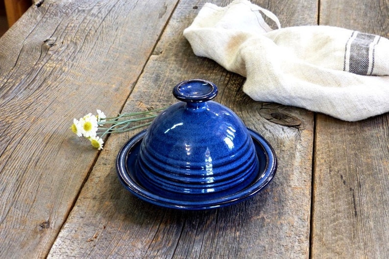 Butter Dish Pottery Butter Keeper 1/3 Canadian Brick Butter Etsy