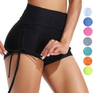 Women Sexy Funny Print Booty Shorts High Waist Workout Twerk Shorts Stretch  Clubwear Bottoms Stretch Athletic Shorts