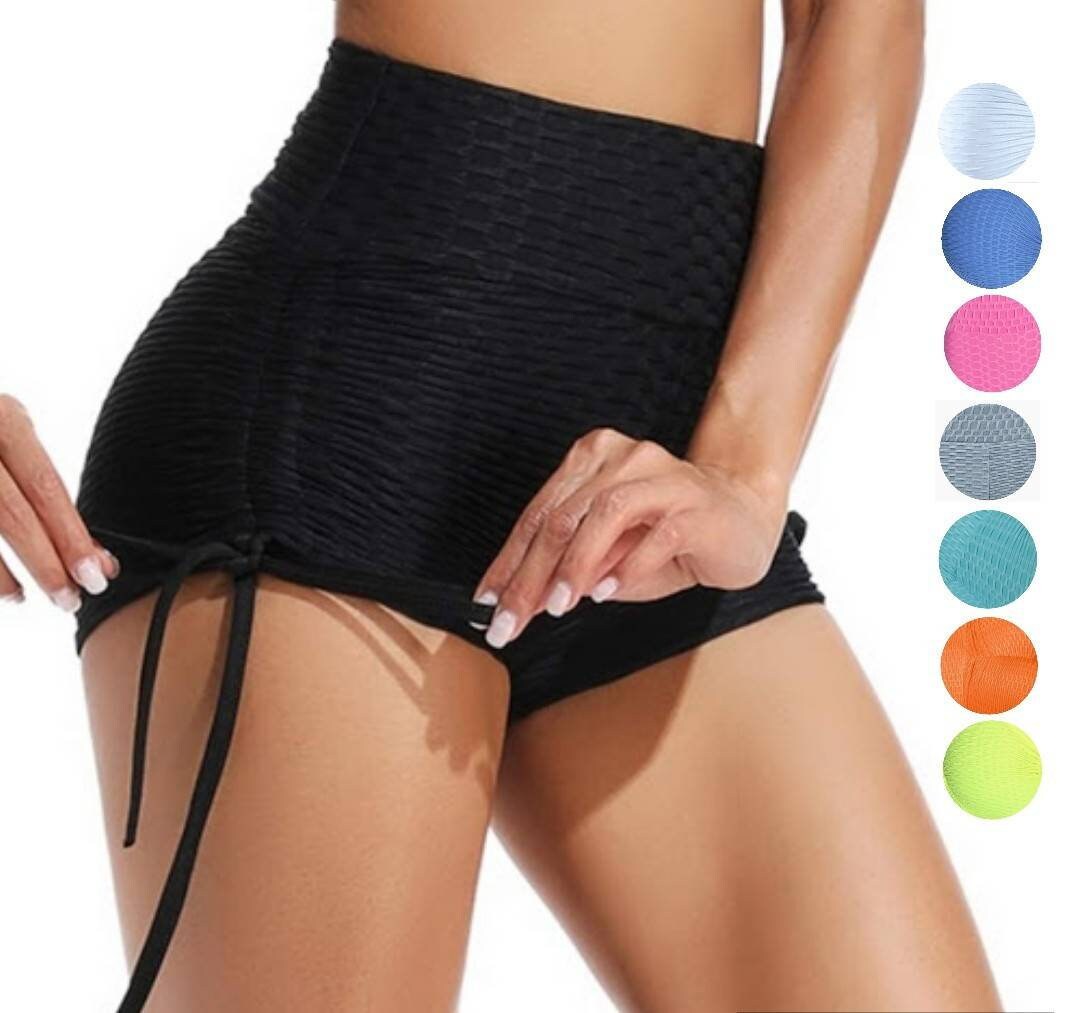 Women's Sexy High Waisted Mesh Stitching Tight Stretch Yoga Sports Shorts  Yoga Shorts High Waist for Women, Blue, Small : : Clothing, Shoes  & Accessories