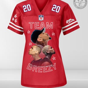 Team Breezy XX Fan Women&#39;s Jersey – Red Limited Edition (S-4XL)
