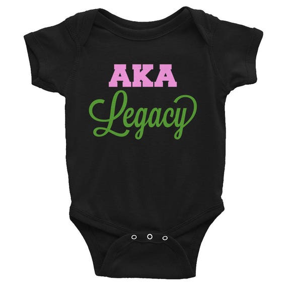 Alpha Kappa Alpha Infant Long Sleeve Onesie