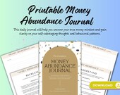 Money Mindset Journal, Printable Abundance Planner (PDF)