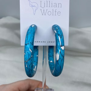 Joyce Turquoise Hoops