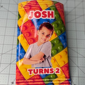 Colorful blocks chip bags customized