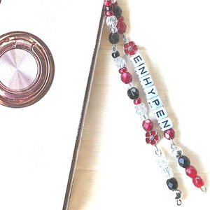 Enhypen Handmade Phone Charms Enhypen Beaded Phone Straps Adorable Mobile Accessories Kpop phone wristlet Enyphen phone charm
